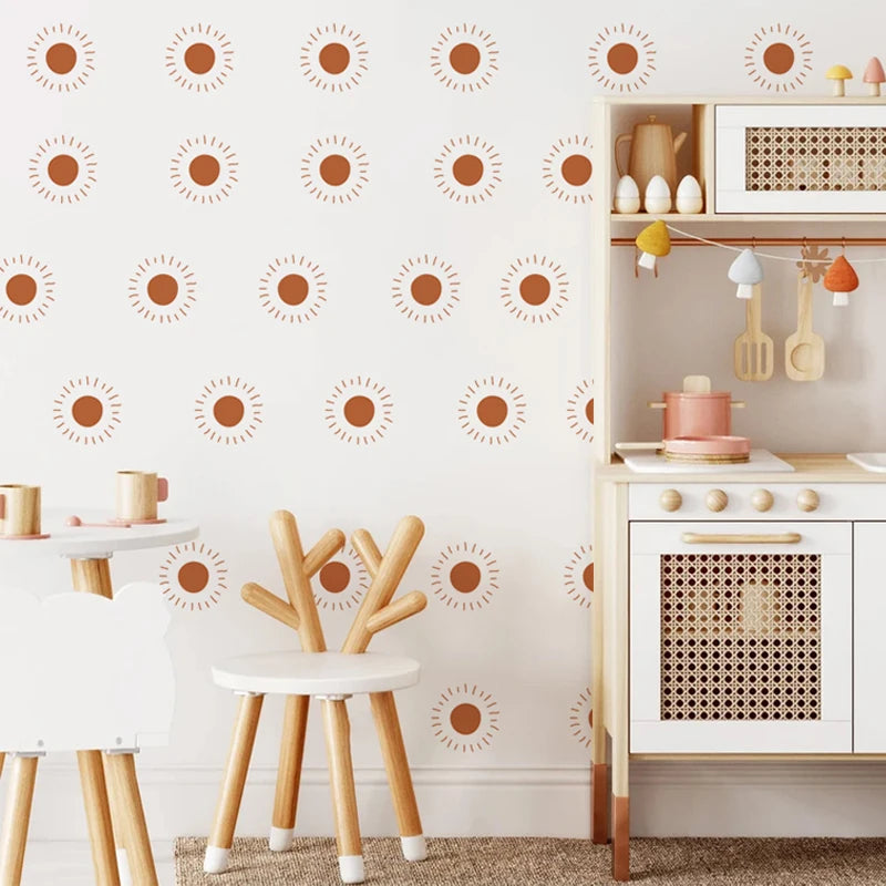 Boho Hearts Wall Stickers – Creative Vinyl Decals for Home Decor