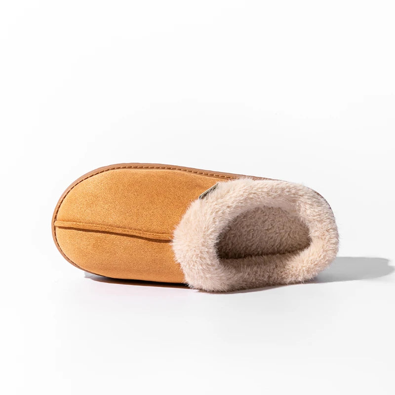 Fluffy Indoor Slippers for Autumn and Winter - Warm and Anti-Slip EVA Sole