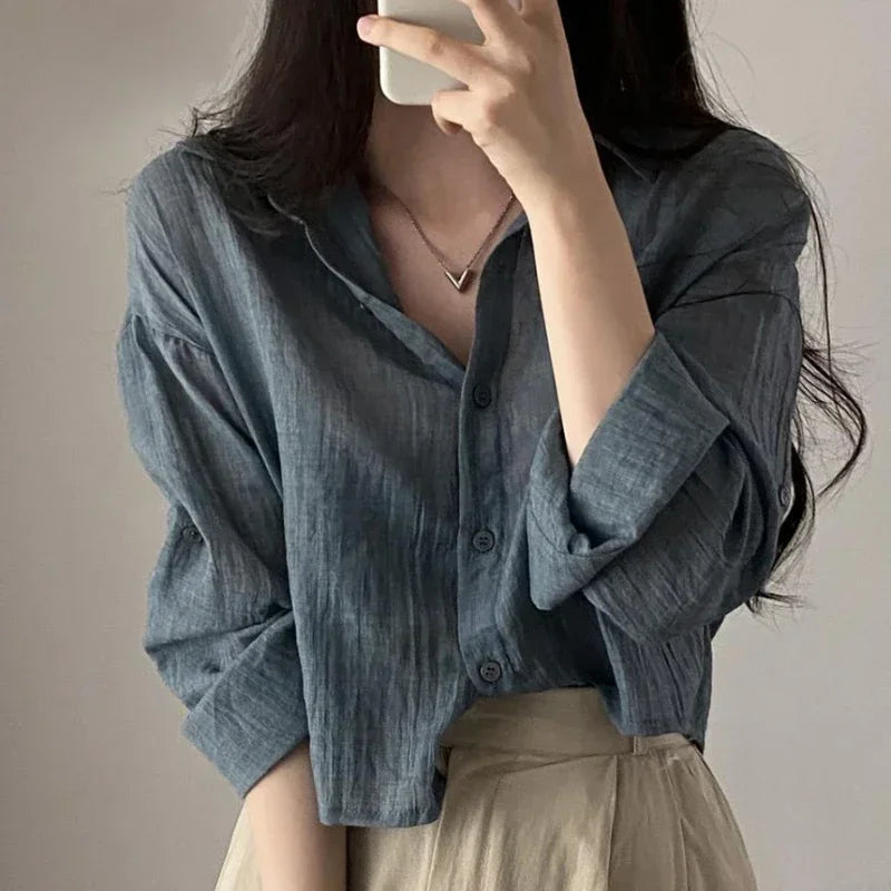 Casual Loose-Fit Shirt – Lightweight Chic