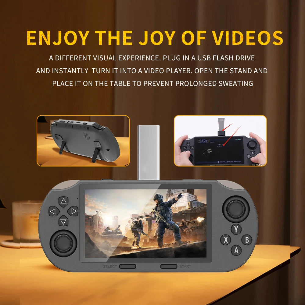 SF3000 Portable Mini Handheld Game Player 4.5 Inch IPS Screen Retro Video Game Console Built-in 20000+ Games