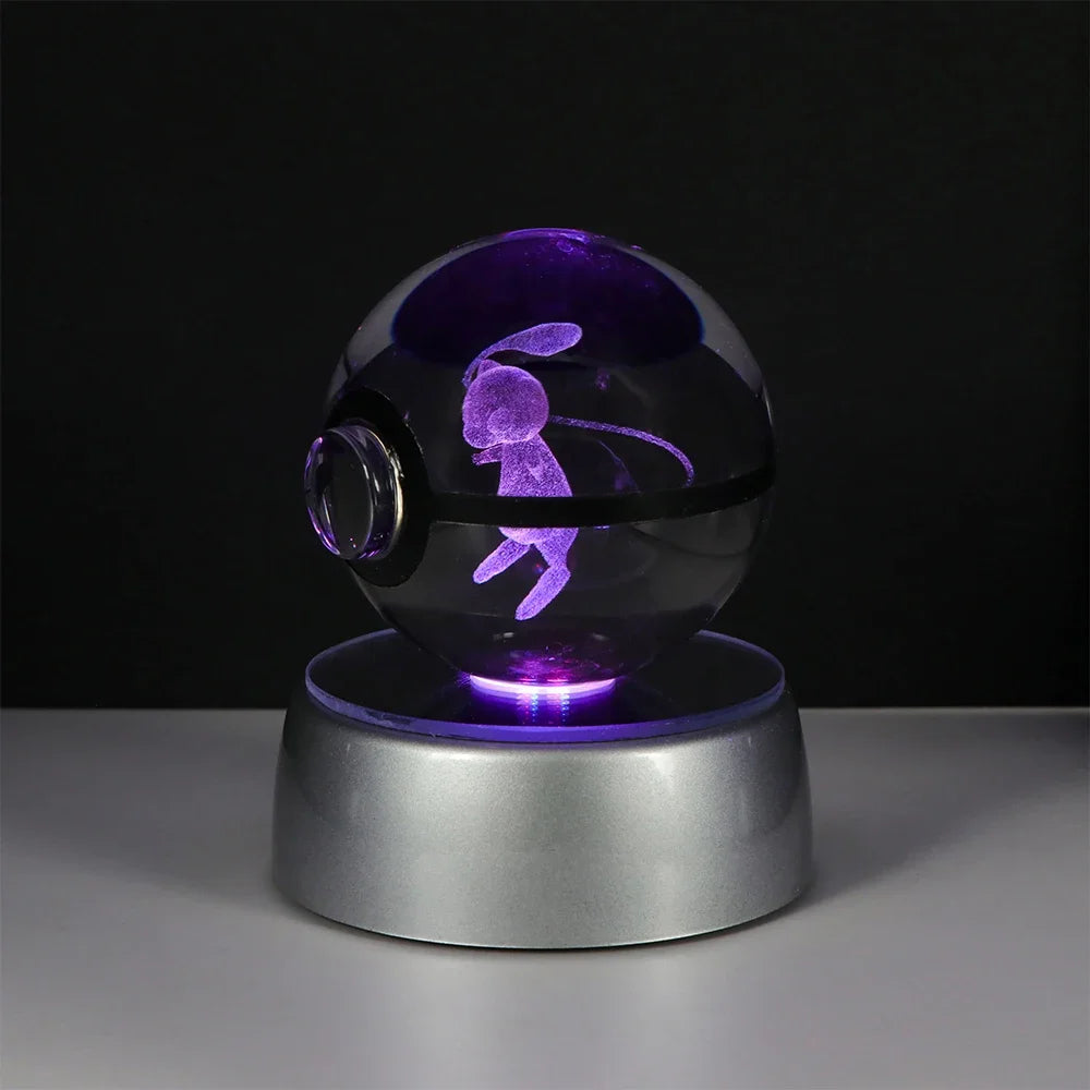 Pokémon LED Crystal PokeBall – Legendary Night Light Edition