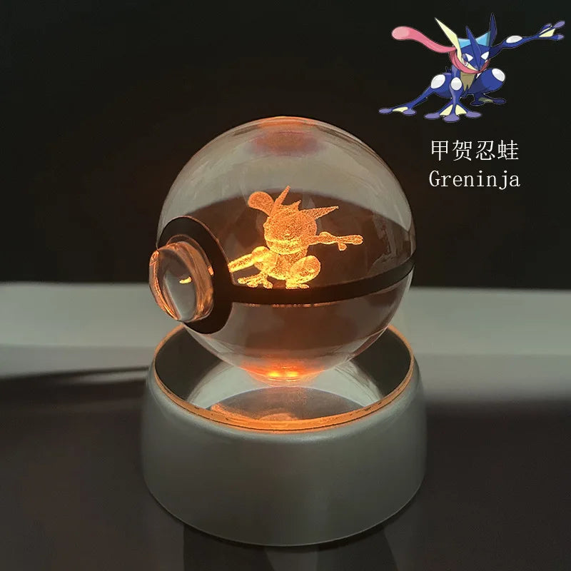 Pokémon LED Crystal PokeBall – Legendary Night Light Edition