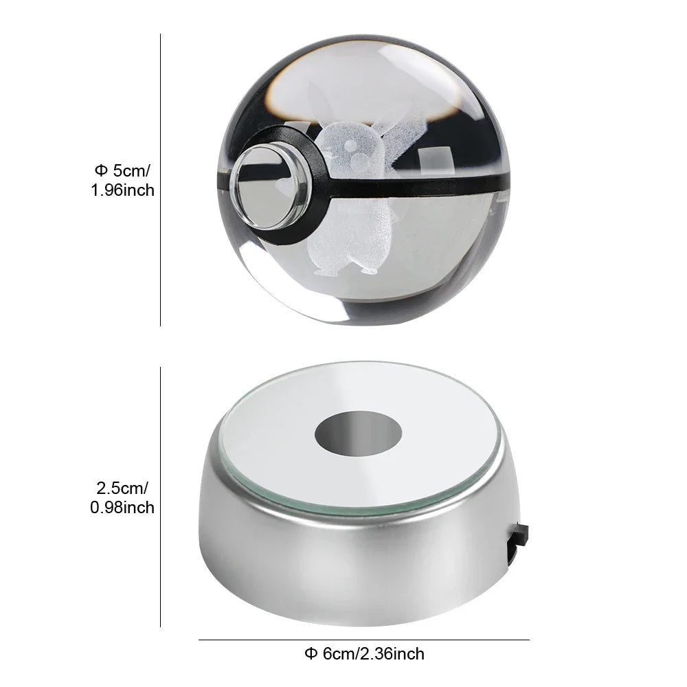 Pokémon LED Crystal PokeBall – Legendary Night Light Edition