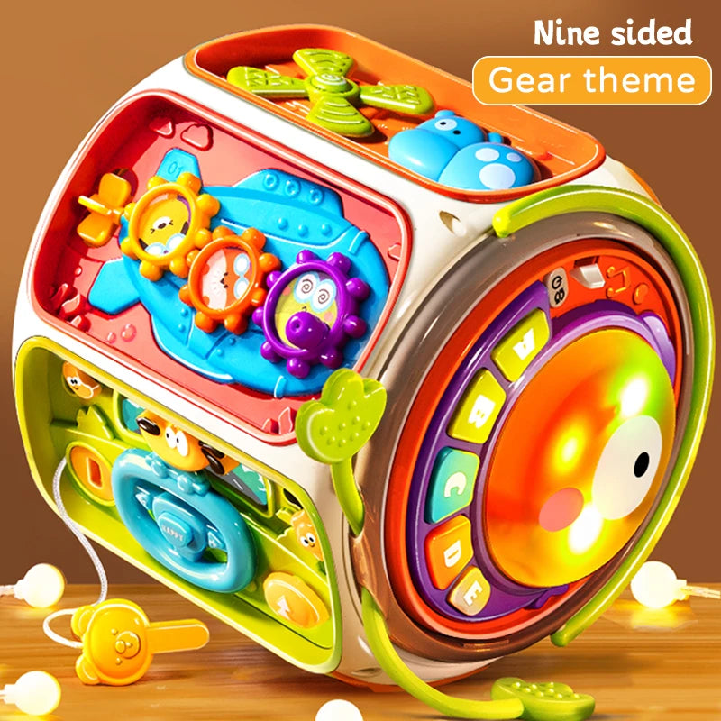 Baby Puzzle Multifunctional Toy with Music, Light, and Educational Features