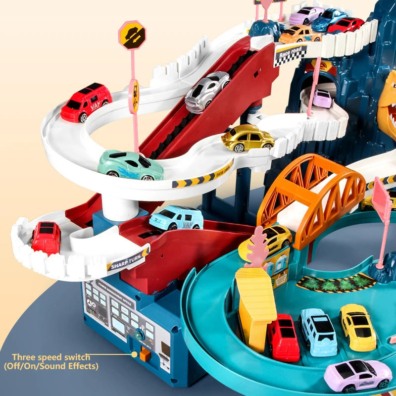 Lion King Mountain Adventure Car Track – Fun and Educational Racing Toy for Kids