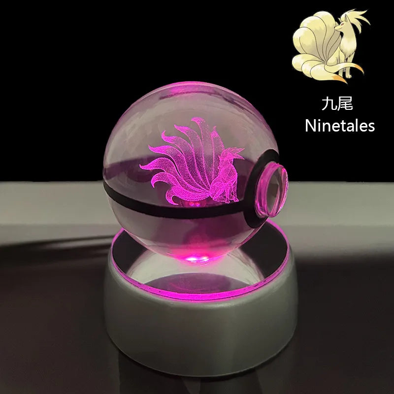 Pokémon LED Crystal PokeBall – Legendary Night Light Edition