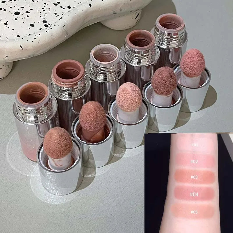 Liquid Blush Stick – Dual Use for Lips & Cheeks with Sponge Tip, Waterproof & Long-Lasting
