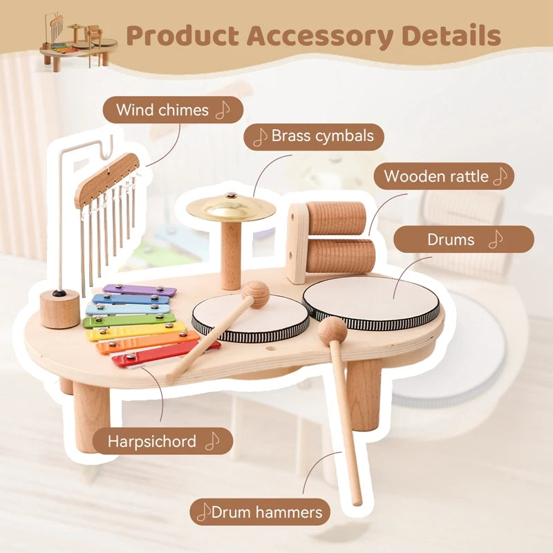 Children’s Musical Toys Xylophone – Montessori Wooden Educational Music Toy for Kids