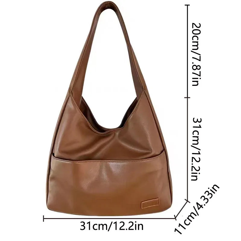 Women’s Large Capacity Tote Bag – Simple, Casual & Versatile Shoulder Bag